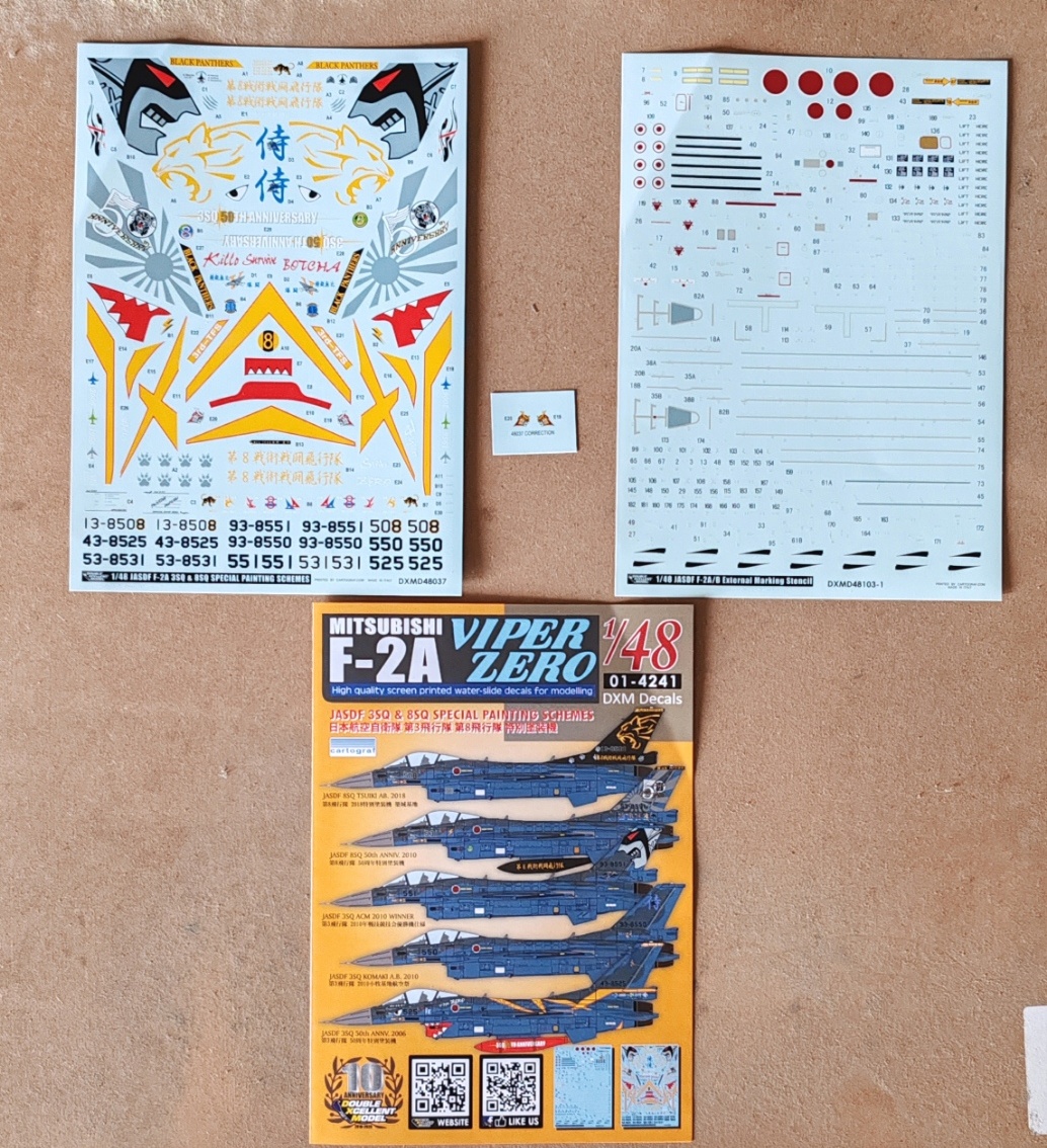 Mitsubishi F-2A © Enrico Bianchi - Click to magnify/shrink Mitsubishi F-2A, Kit Hasegawa, scala 1/48
